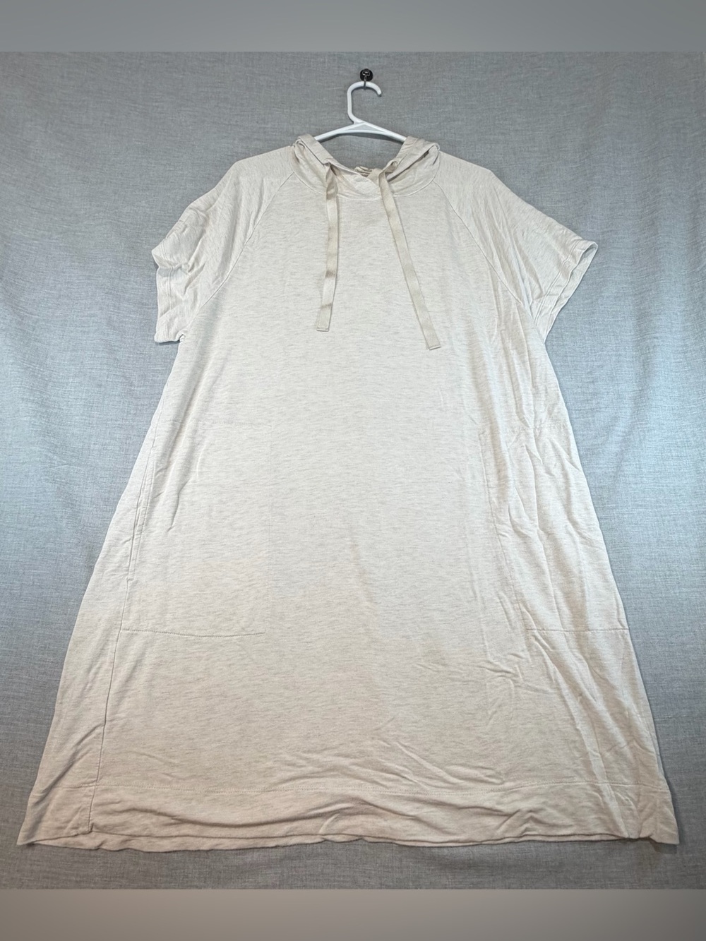 LOFT Lounge Hooded Pullover in Light Beige